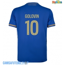 Camisa de time de futebol AS Monaco Aleksandr Golovin #10 Replicas 2º Equipamento 2025-26 Manga Curta